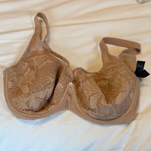 Lace Underwire Bra - Beige